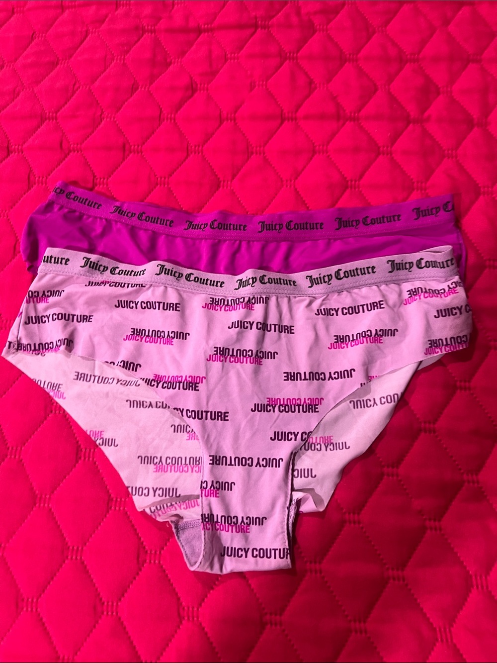 Juicy Couture Pink & Purple Logo Briefs